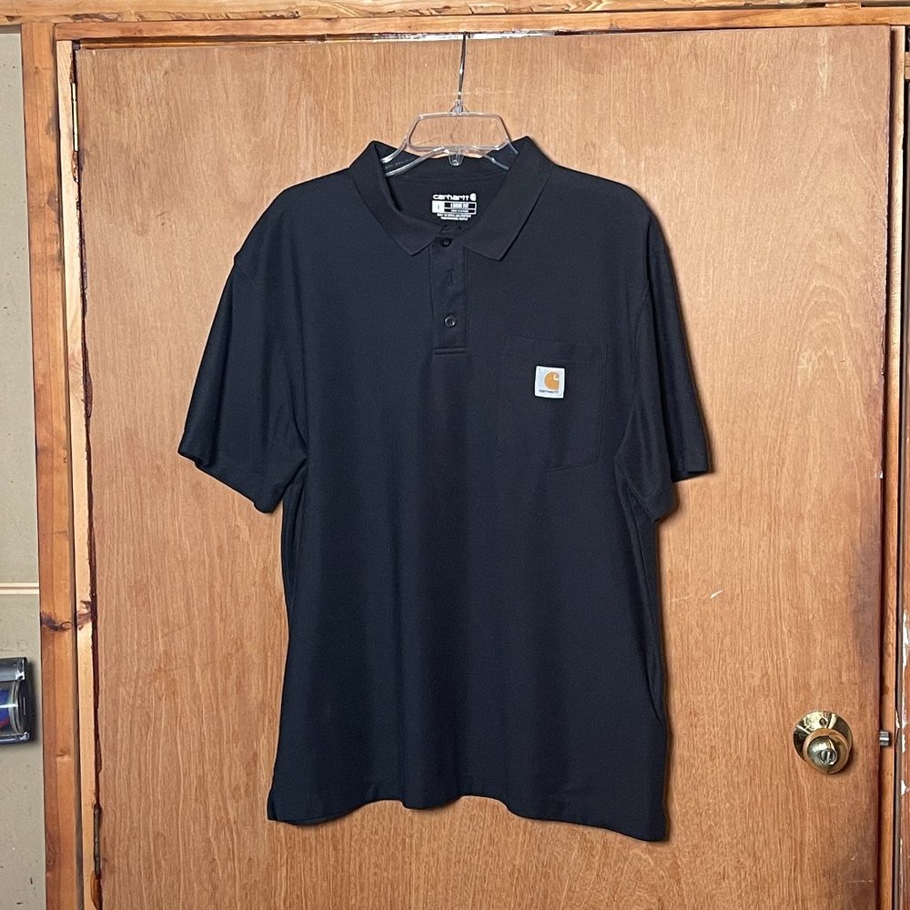 Carhartt Loose Fit Polo, Black in Large